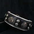 thumbnail image 1 of The Bestia "Hektor" Black Leather Dog Collar for Large Dog Breeds, 1 of 5