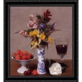 thumbnail image 1 of The Bethrothal Still Life 28x30 Large Black Ornate Wood Framed Canvas Art by Ignace Henri Jean Theodore Fantin Latour, 1 of 2