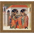 thumbnail image 1 of The Betrayal of Judas 24x20 Gold Ornate Wood Framed Canvas Art by Duccio, 1 of 2