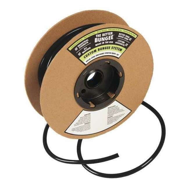 Bounage Rope The Better Bungee Bungee Rope,Black,50 ft. L,1/4 in D BBR1/4BK ...