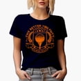 thumbnail image 1 of The Better You Putt, The Bolder You Play Pun with Ball on a Tee, Golf Player, Golfing or Golfer Themed Merch Gift, Navy Blue T-Shirt, Large, 1 of 5
