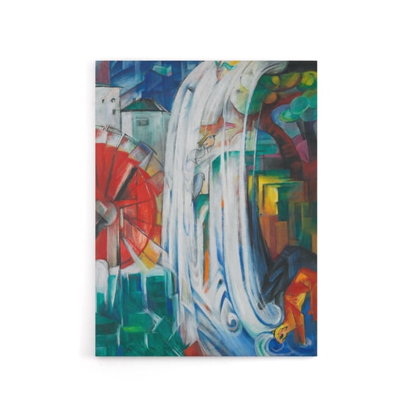 The Bewitched Mill Colourful Franz Marc Vintage Canvas Wall Art 24X32"