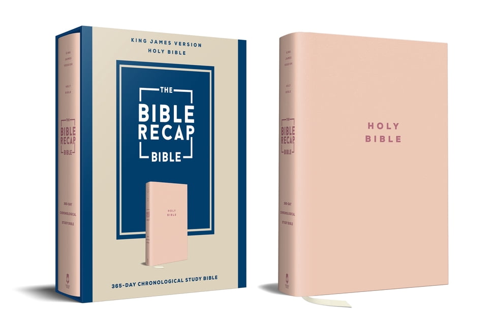 The Bible Recap 365-Day Chronological Study Bible: King James Version--Imitation Leather, Pink, (Hardcover)