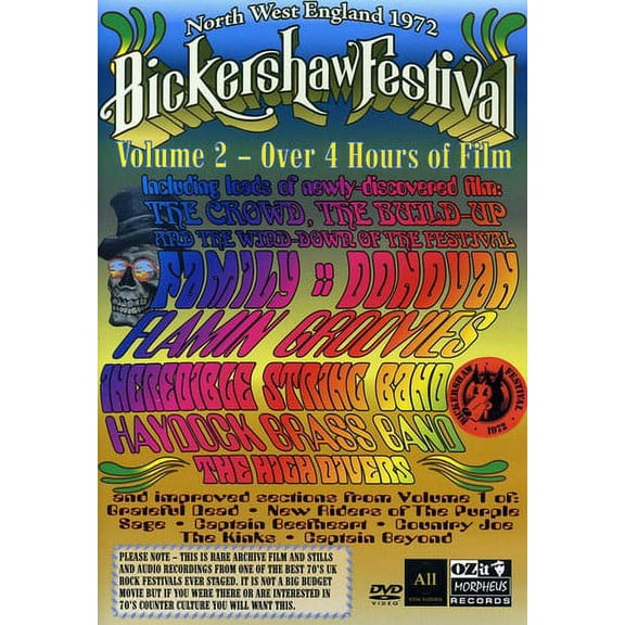 The Bickershaw Festival 1972: Volume 2 (DVD), Ozit (Redeye), Music & Performance
