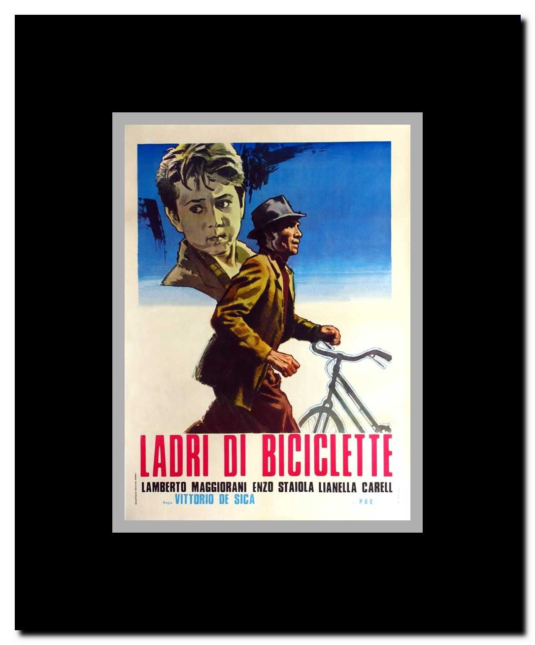 The Bicycle Thief Framed Movie Poster