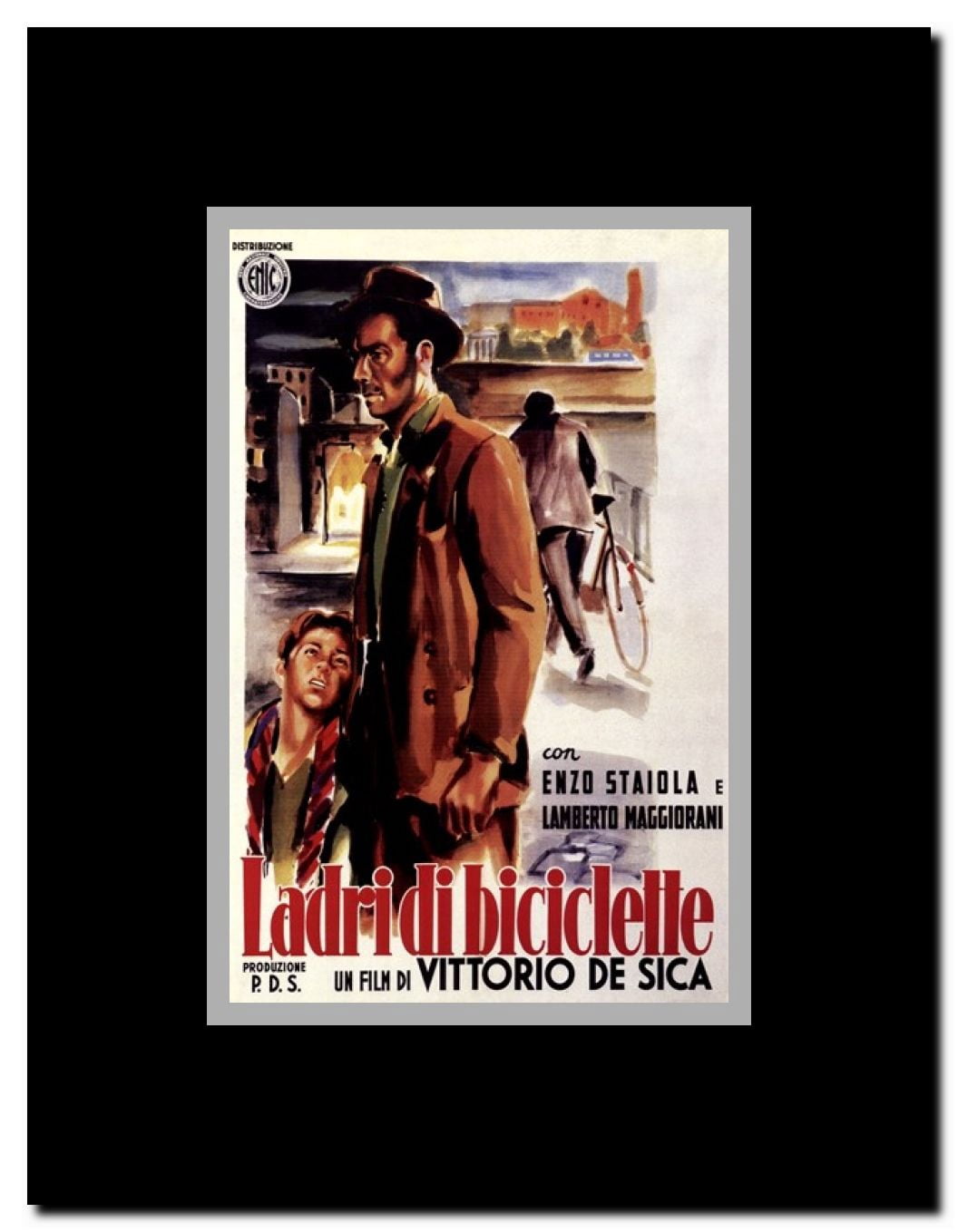 The Bicycle Thief Framed Movie Poster