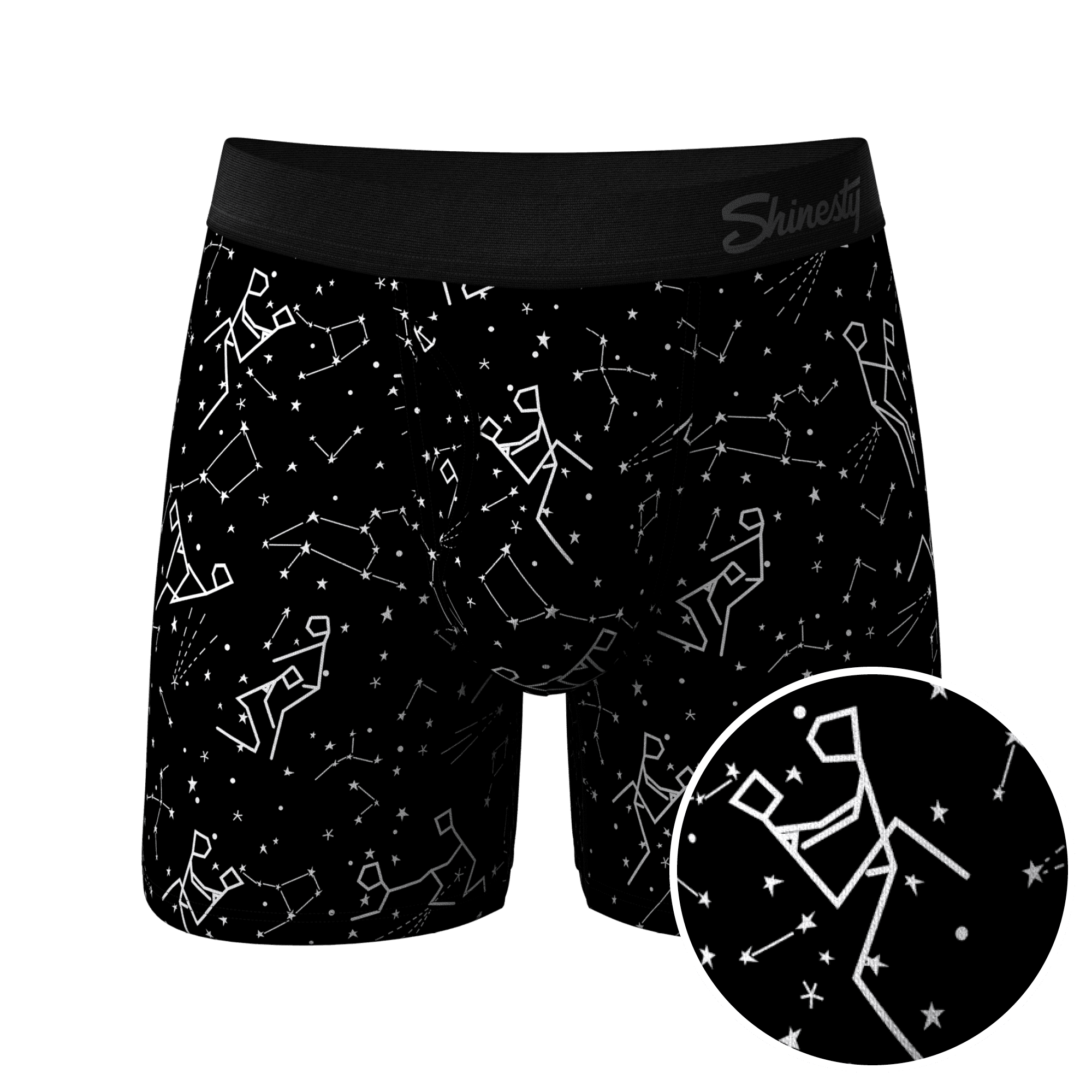 The Big Bang - Shinesty Glow In The Dark Constellation Ball Hammock Pouch  Underwear With Fly 4X 