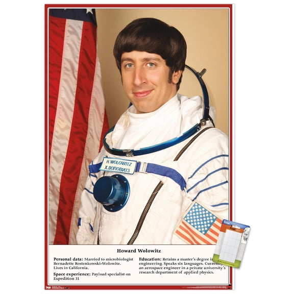 The Big Bang Theory - Astronaut Wall Poster, 14.725" x 22.375"