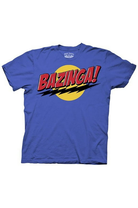 The Big Bang Theory Bazinga Adult Blue T-Shirt