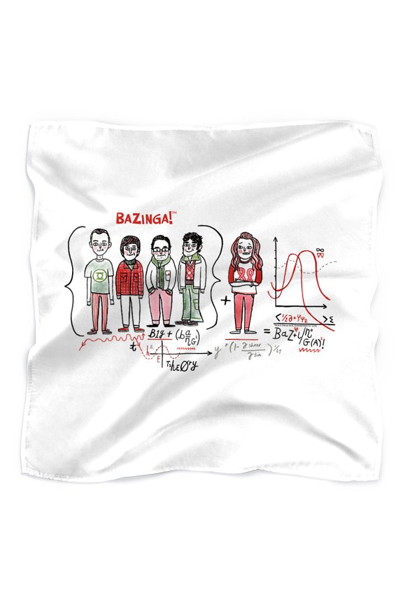 The Big Bang Theory Bazinga Equation Bandana (21 in x 21 in)