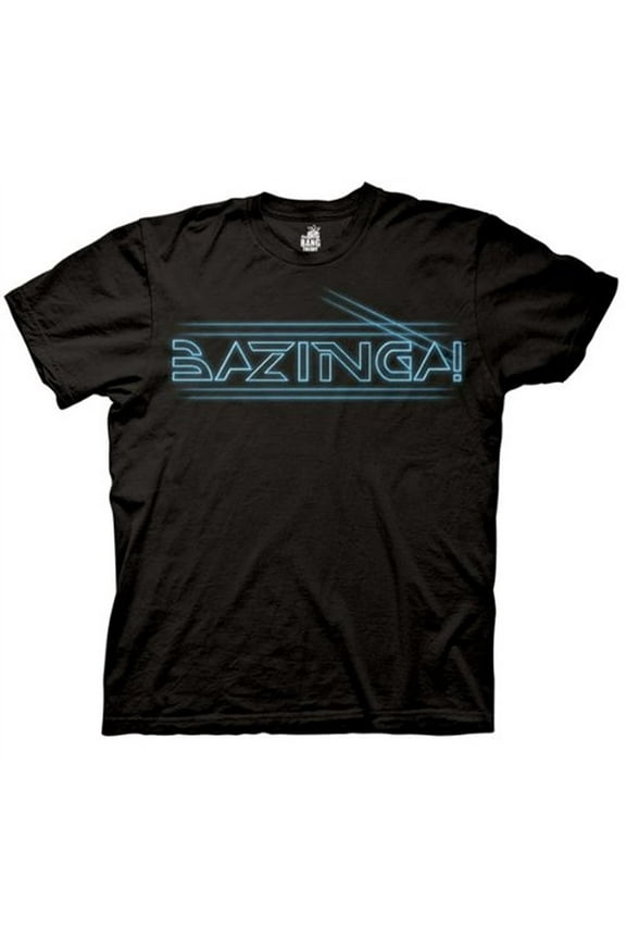 Bazinga Tron Type Adult Black T-shirt