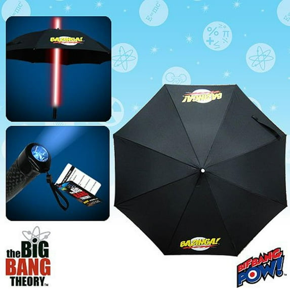 The Big Bang Theory "Bazinga!" Umbrella with Red Light-Up Tube