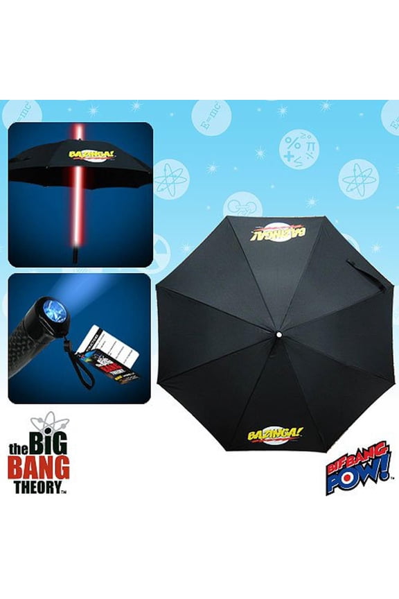 "Bazinga!" Umbrella with Red Light-Up Tube