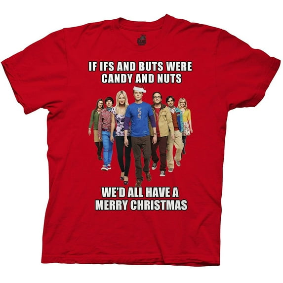 The Big Bang Theory Cast We'd All Have A Merry Christmas Adult T-Shirt