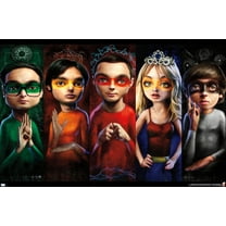 The Big Bang Theory - Faces Wall Poster, 22.375" x 34"