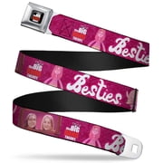 The Big Bang Theory Full Color Black White Red Amy & Penny Sketch Portrait Seatbelt Belt Standard