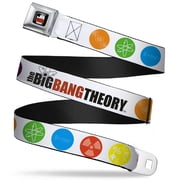 The Big Bang Theory Full Color Black White Red The Big Bang Theory DNA Atom Seatbelt Belt Standard
