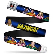 The Big Bang Theory Full Color Black White Red The Big Bang Theory Seatbelt Belt Standard