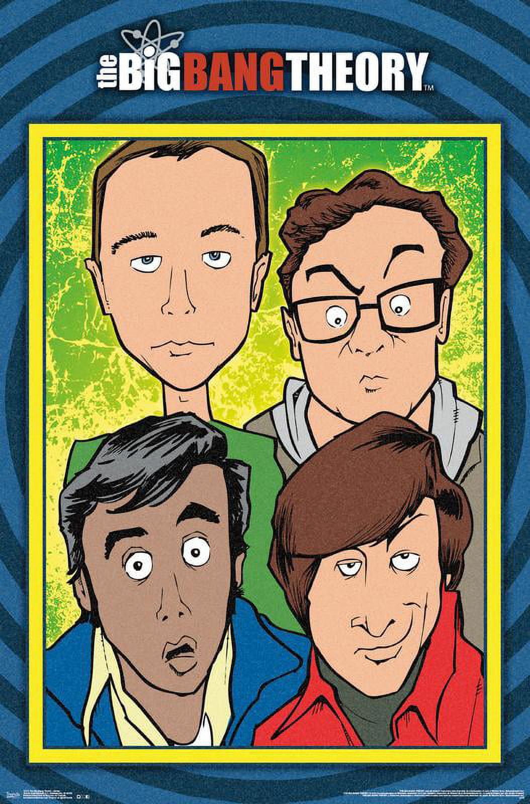 The Big Bang Theory - Geeks Wall Poster, 22.375" x 34", Framed