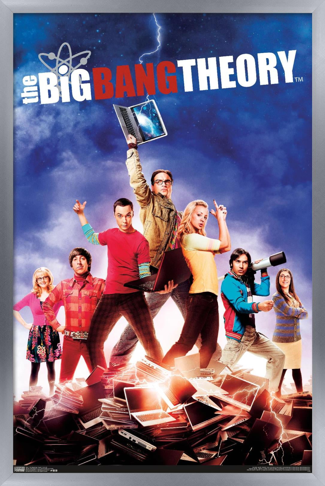 The Big Bang Theory - Key Art Wall Poster, 14.725" x 22.375", Framed