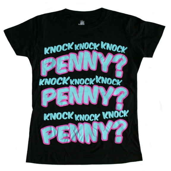 The Big Bang Theory Knock Knock Knock Penny Junior Women's T-Shirt (XL)