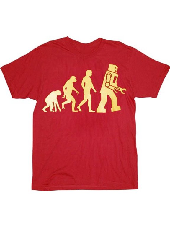 The Big Bang Theory Robot Evolution Adult T-shirt