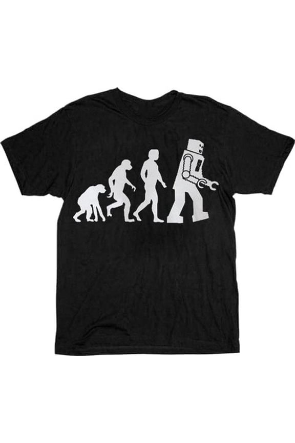 The Big Bang Theory Robot Evolution Adult T-shirt