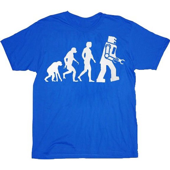 The Big Bang Theory Robot Evolution Adult T-shirt