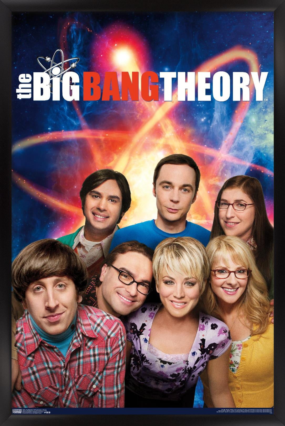 The Big Bang Theory - Season 8 - Key Art Wall Poster, 22.375" x 34", Framed