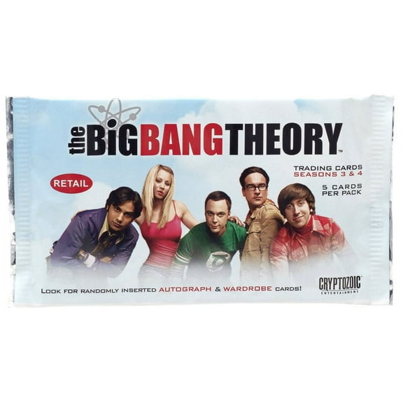 The Big Bang Theory Seasons 3 & 4 Trading Card Pack (5 Cards)