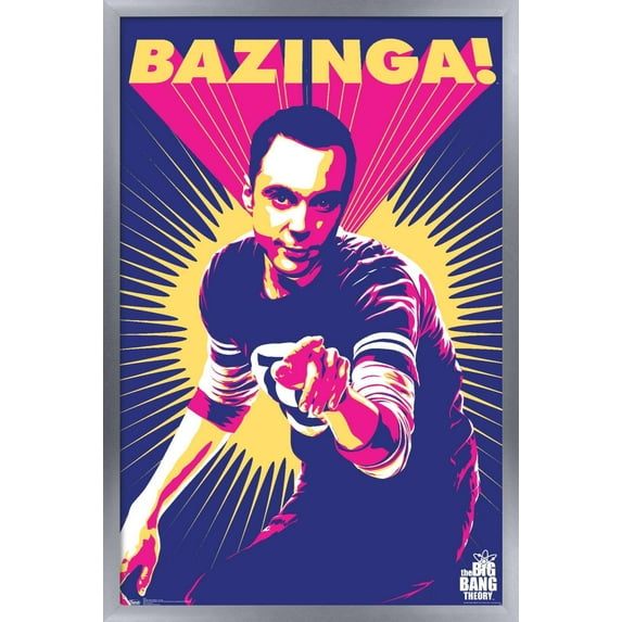 The Big Bang Theory - Sheldon Wall Poster, 14.725" x 22.375", Framed