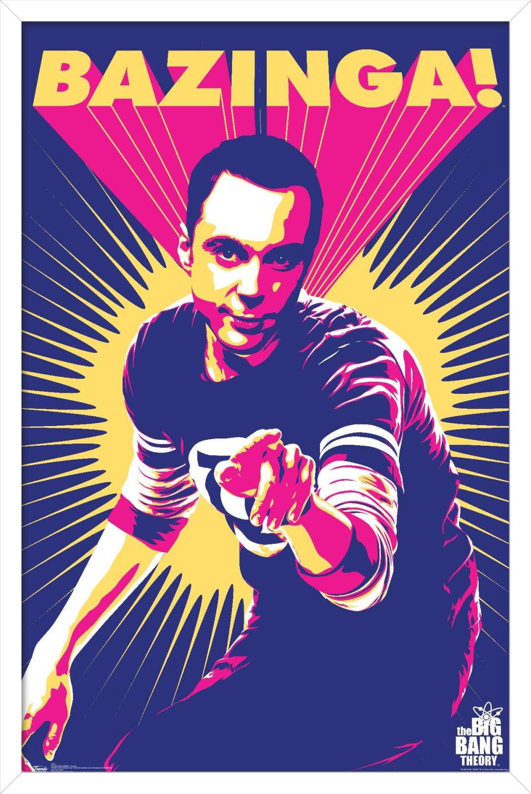 The Big Bang Theory - Sheldon Wall Poster, 14.725" x 22.375", Framed