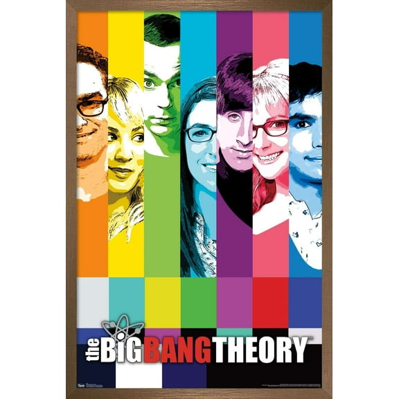 The Big Bang Theory - Signal Wall Poster, 22.375" x 34", Framed