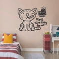 thumbnail image 1 of The Big Bang Theory Sitcom - Sheldon Penny Sing Soft Kitty To Me Wam Kitty Wall Sticker For Home Room Bedroom House Art Decal House Fun Home Decor Sticker Wall Art Vinyl Decoration Size (20x20 inch), 1 of 3