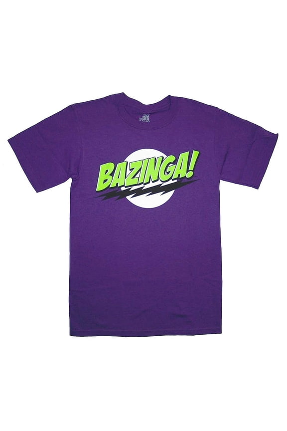 T-Shirt Bazinga! Purple Officially Licensed