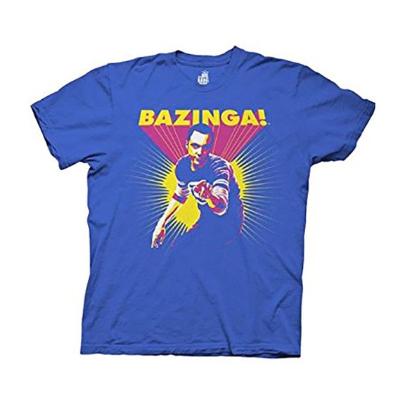 The Big Bang Theory T-Shirt Posterized Sheldon Officially Licensed Bazinga!