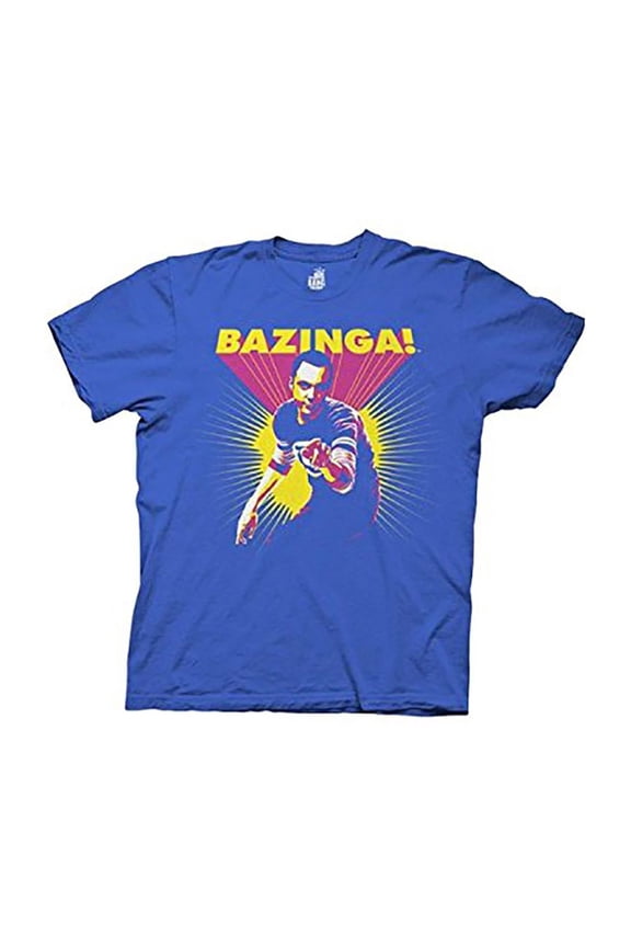 The Big Bang Theory T-Shirt Posterized Sheldon Officially Licensed Bazinga!