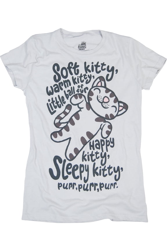 The Big Bang Theory T-Shirt Soft Kitty Juniors Officially Licensed