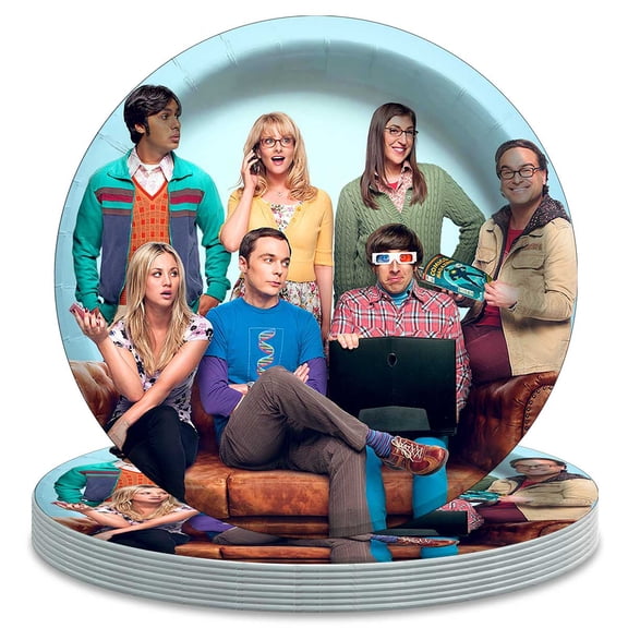 The Big Bang Theory Themed Birthday Disposable Tableware - 7 Inch Paper Plates Party Supply Decorations