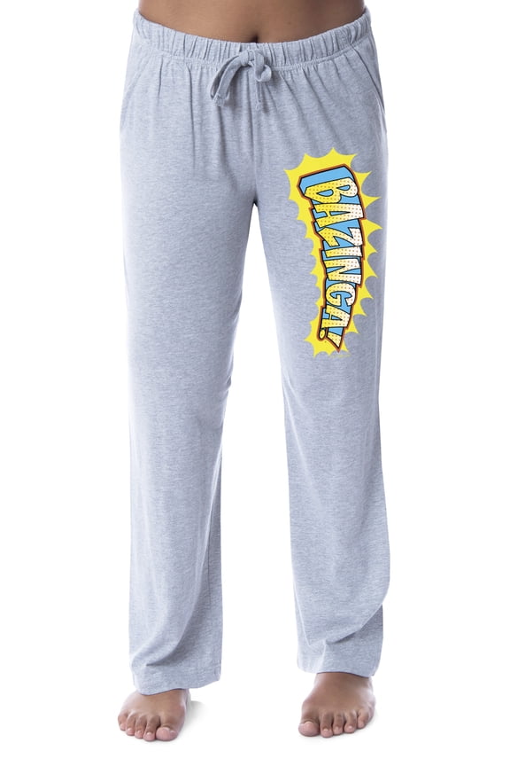 The Big Bang Theory Womens' Bazinga! Comic Print Sleep Pajama Pants