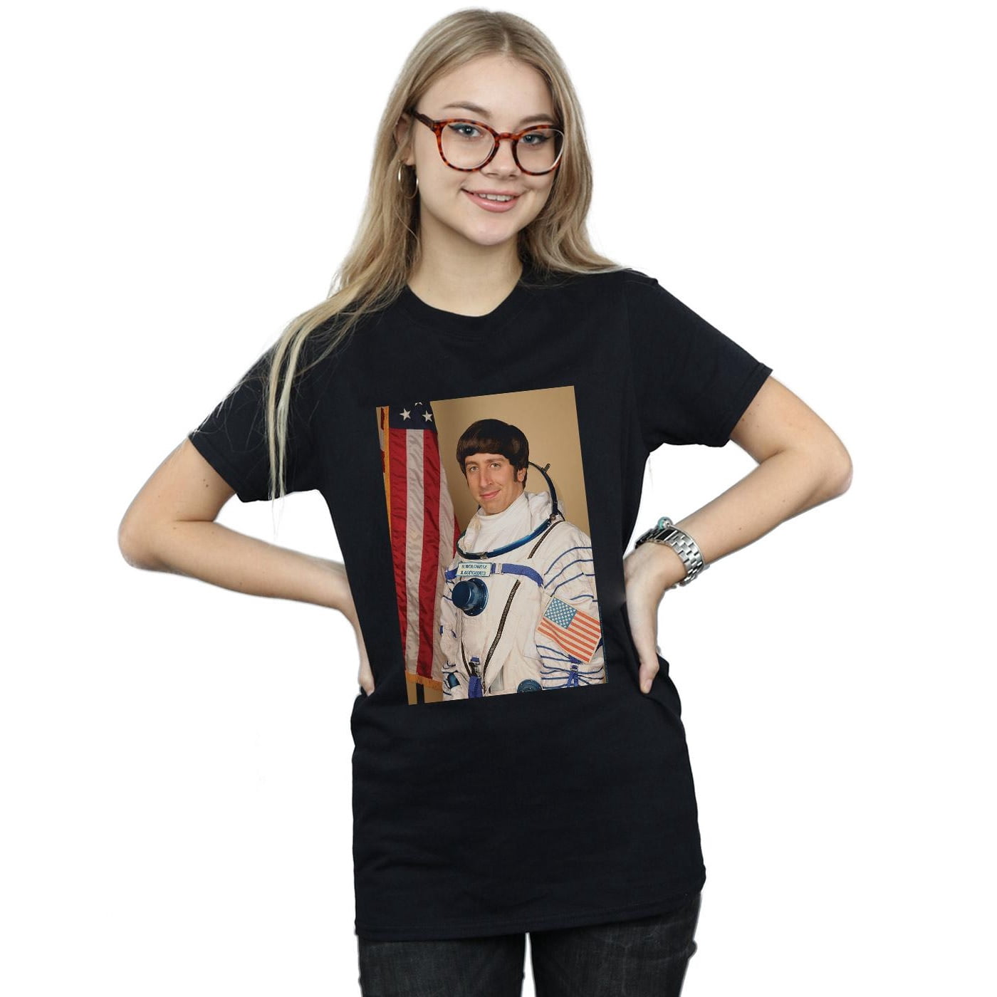 The Big Bang Theory Womens Howard Wolowitz Rocket Man Cotton Boyfriend ...