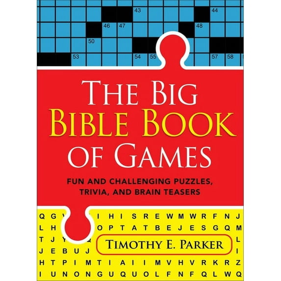 The Big Bible Book of Games: Fun and Challenging Puzzles, Trivia, and Brain Teasers, (Paperback)