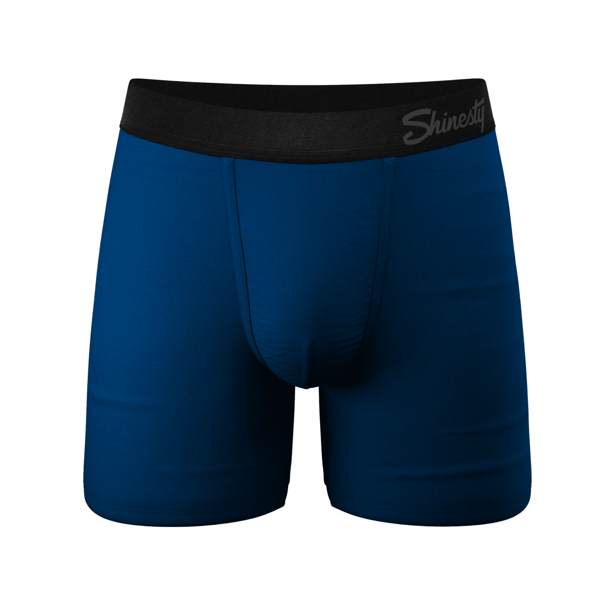 The Big Blue - Shinesty Dark Blue Ball Hammock Pouch Underwear Small