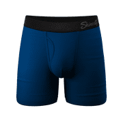 The Big Blue - Shinesty Dark Blue Ball Hammock Pouch Underwear With Fly  XL