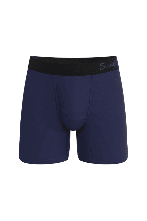 The Big Blue - Shinesty Navy Ball Hammock Pouch Underwear With Fly  Small
