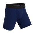 thumbnail image 1 of The Big Blue - Shinesty Navy Ball Hammock Boxer - Long Leg  Large, 1 of 5