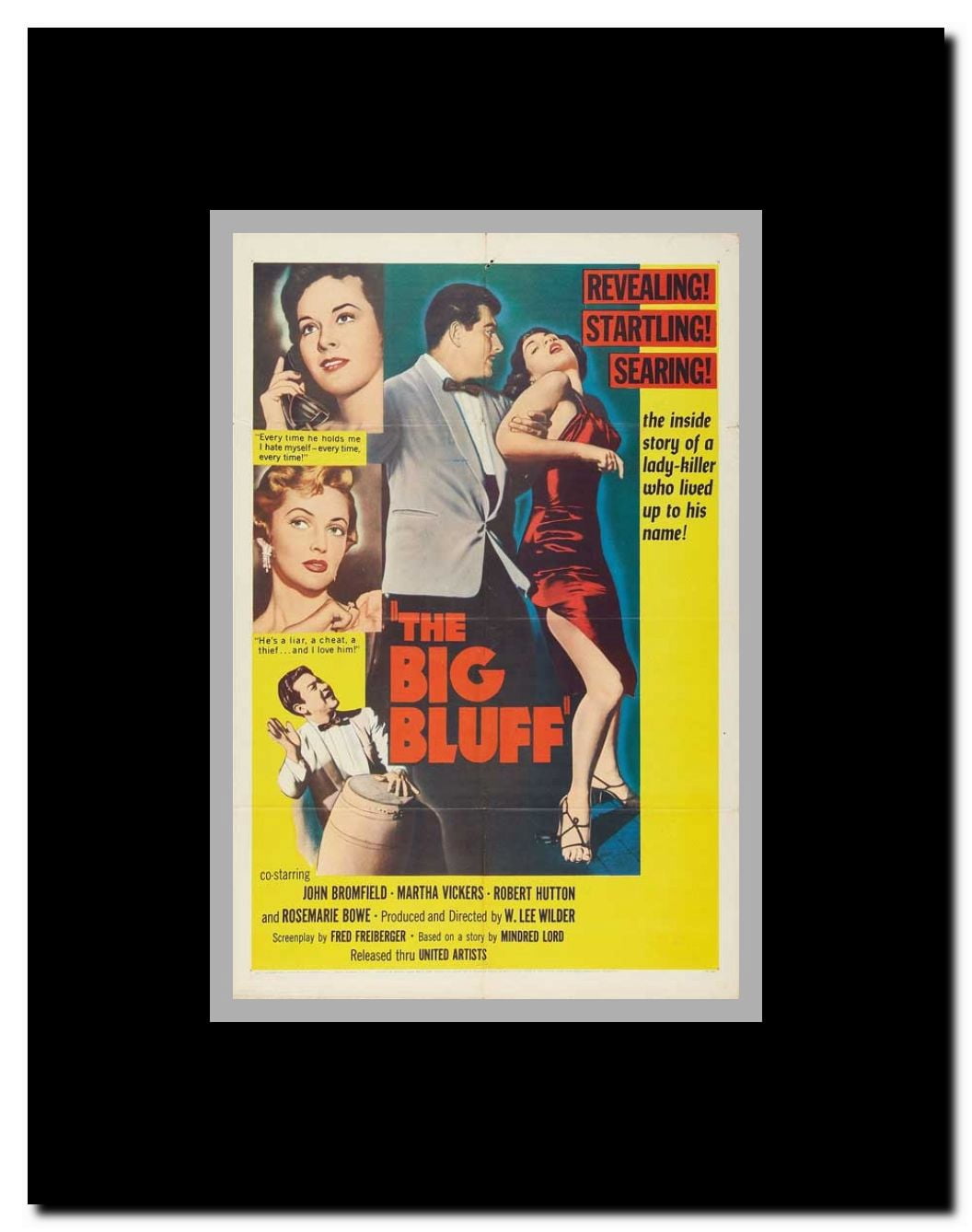The Big Bluff Framed Movie Poster