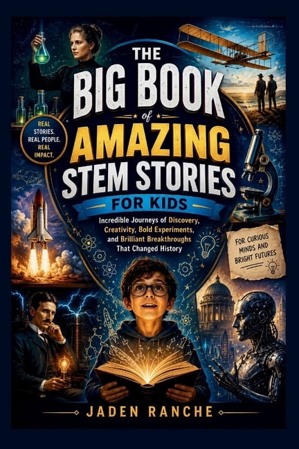 The Big Book of Amazing Stem Stories for Kids: Incredible Journeys of Discovery, Creativity, Bold Experiments, and Brill, (Paperback)