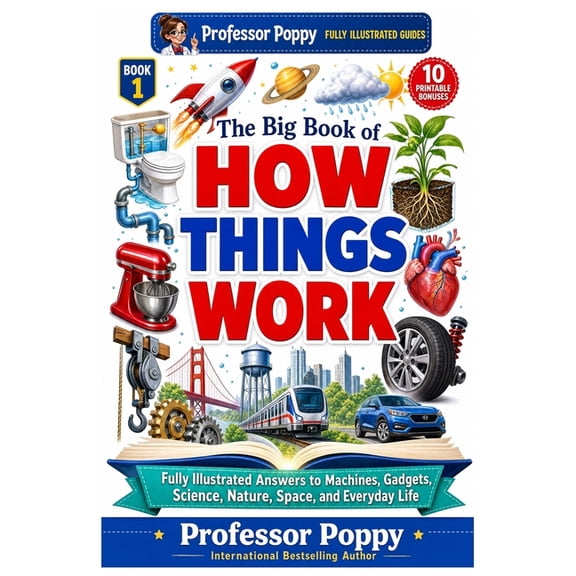 Young Explorer The Big Book of How Things Work: Fully Illustrated Answers to Machines, Gadgets, Science, Nature, Space, and Everyday Li, (Paperback)