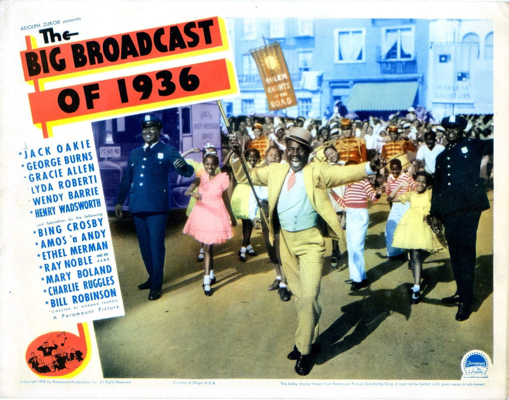 The Big Broadcast Of 1936 Canvas Art - (28 x 22)